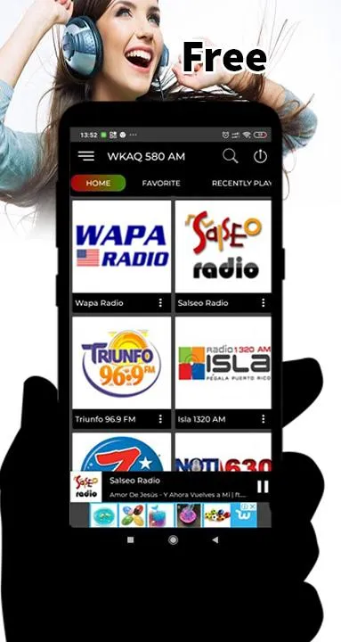 WKAQ 580 AM Puerto Rico wkaq | Indus Appstore | Screenshot