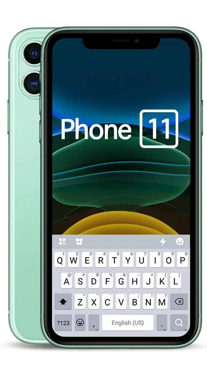 Green Phone 11 Keyboard Theme | Indus Appstore | Screenshot