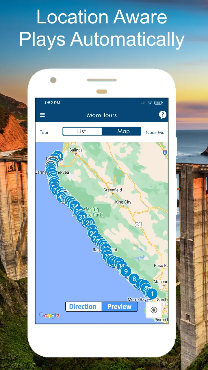 Big Sur GPS Audio Driving Tour | Indus Appstore | Screenshot