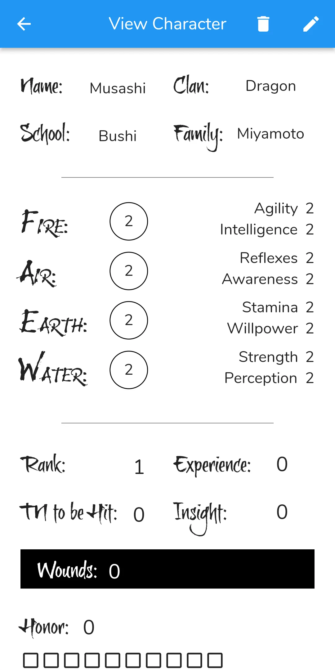 Lo5R Character Sheet | Indus Appstore | Screenshot