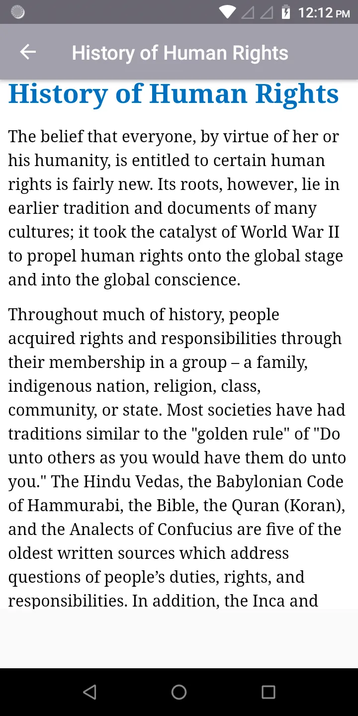 Human Rights | Indus Appstore | Screenshot