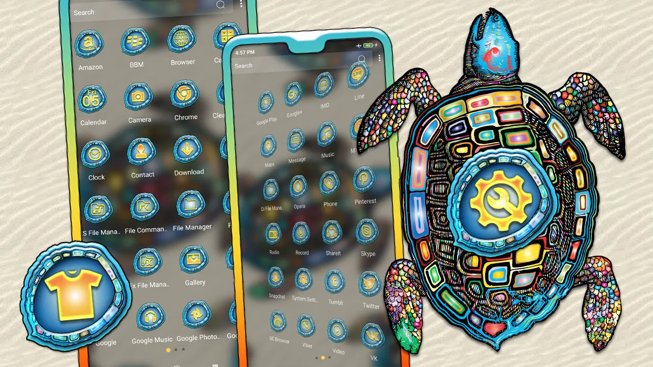 Turtle Mandala Launcher Theme | Indus Appstore | Screenshot