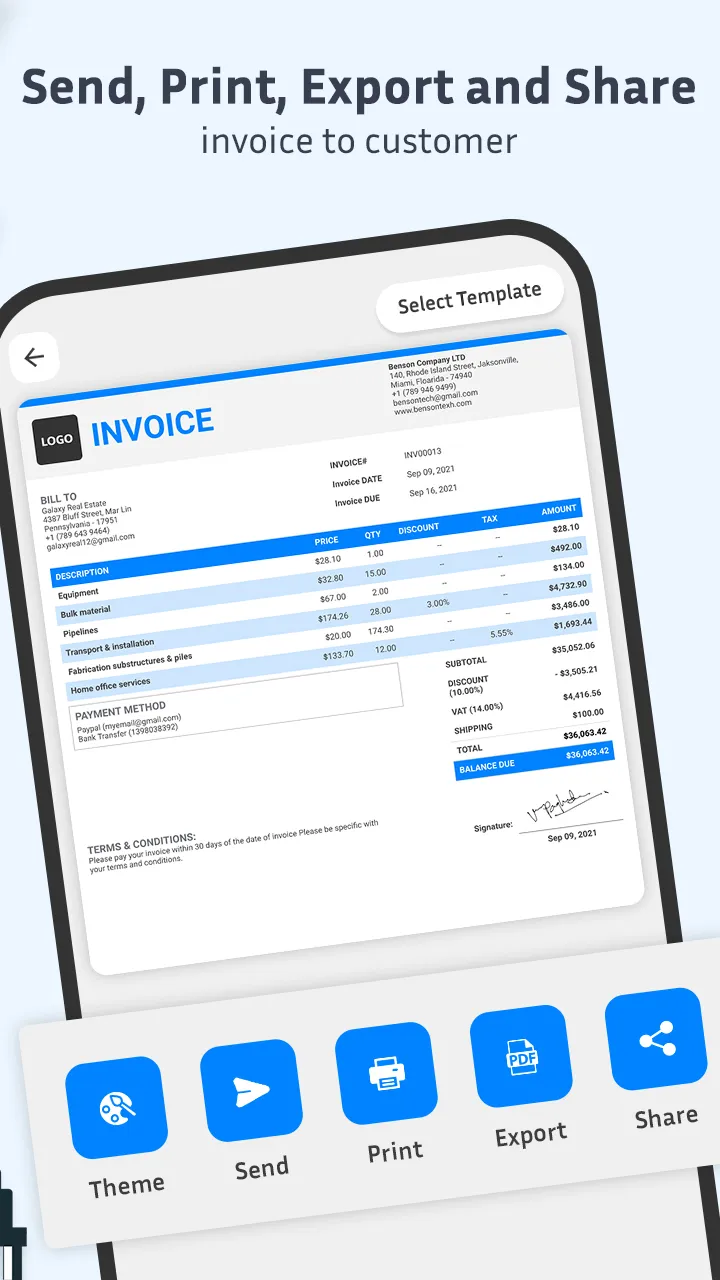 Invoice Maker, Create Receipts | Indus Appstore | Screenshot