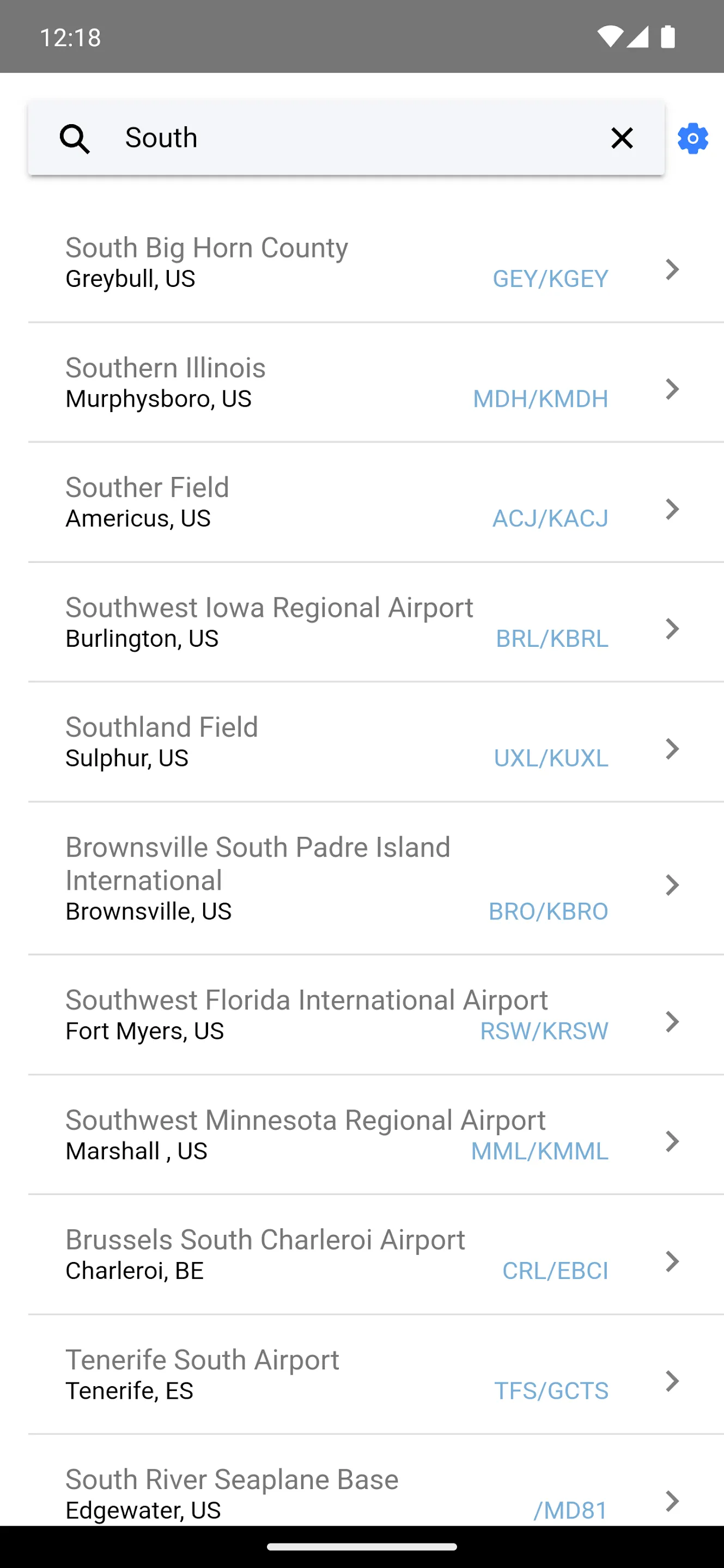 AIR Card® FBO Locator | Indus Appstore | Screenshot