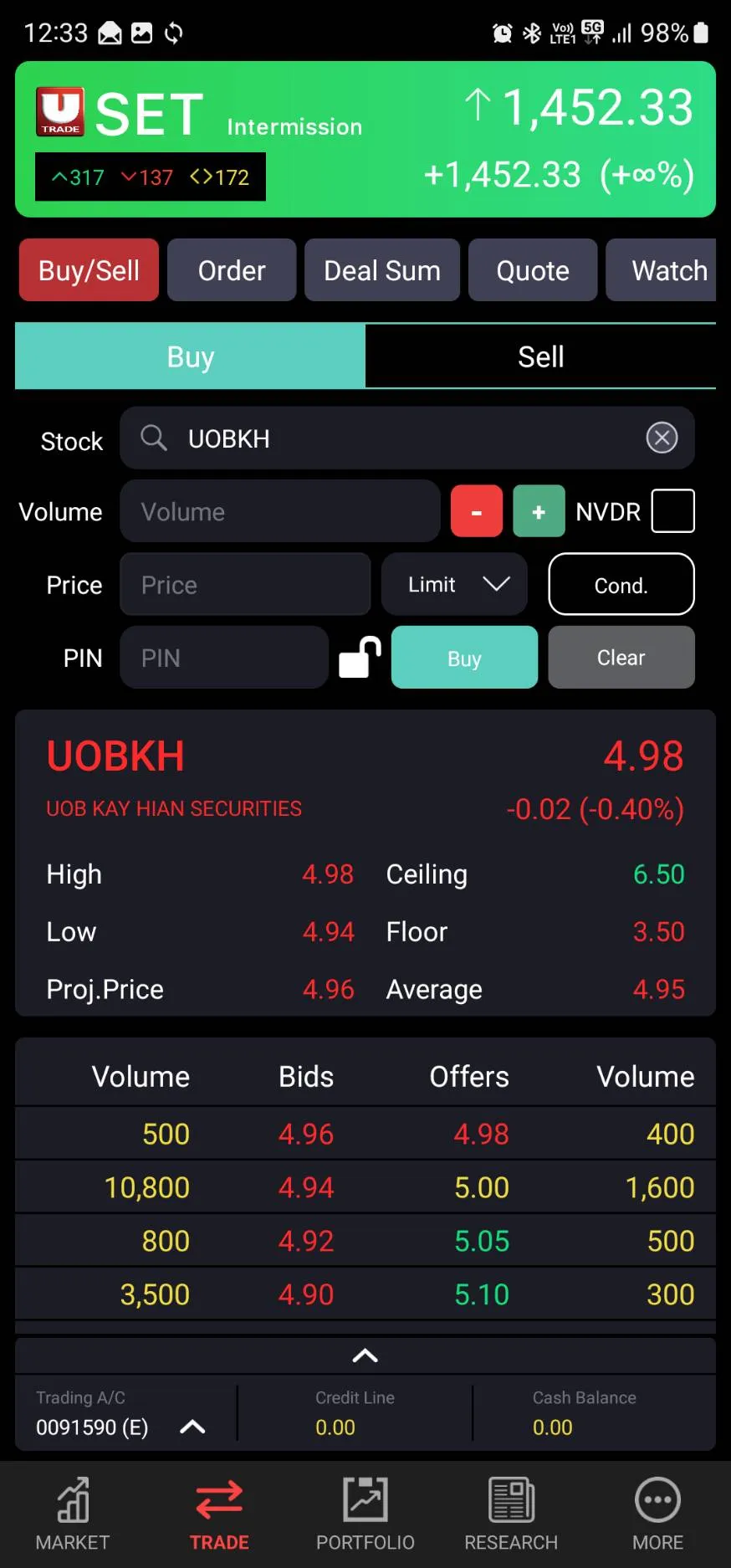 UTRADE TH | Indus Appstore | Screenshot