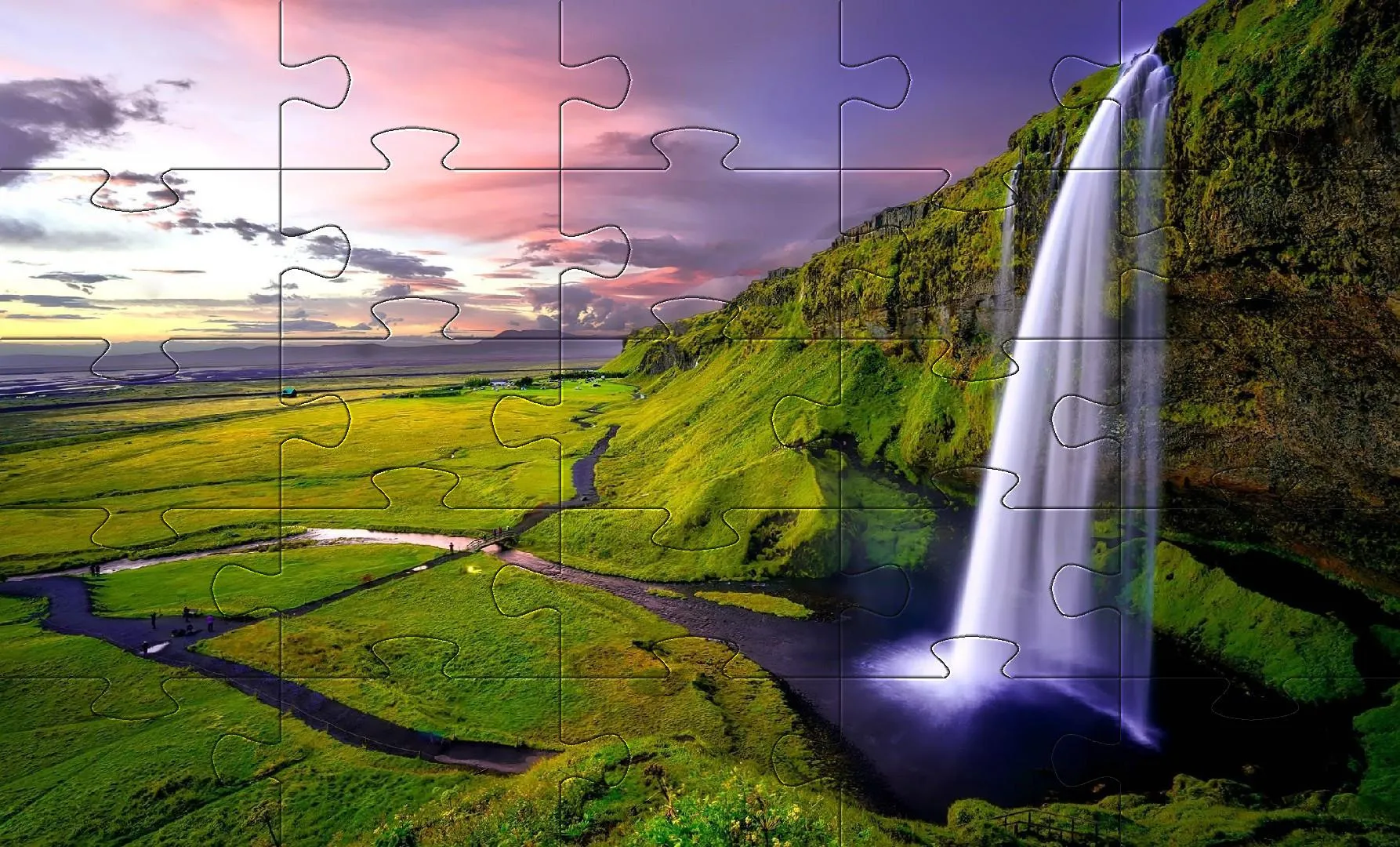 Waterfall jigsaw puzzles games | Indus Appstore | Screenshot