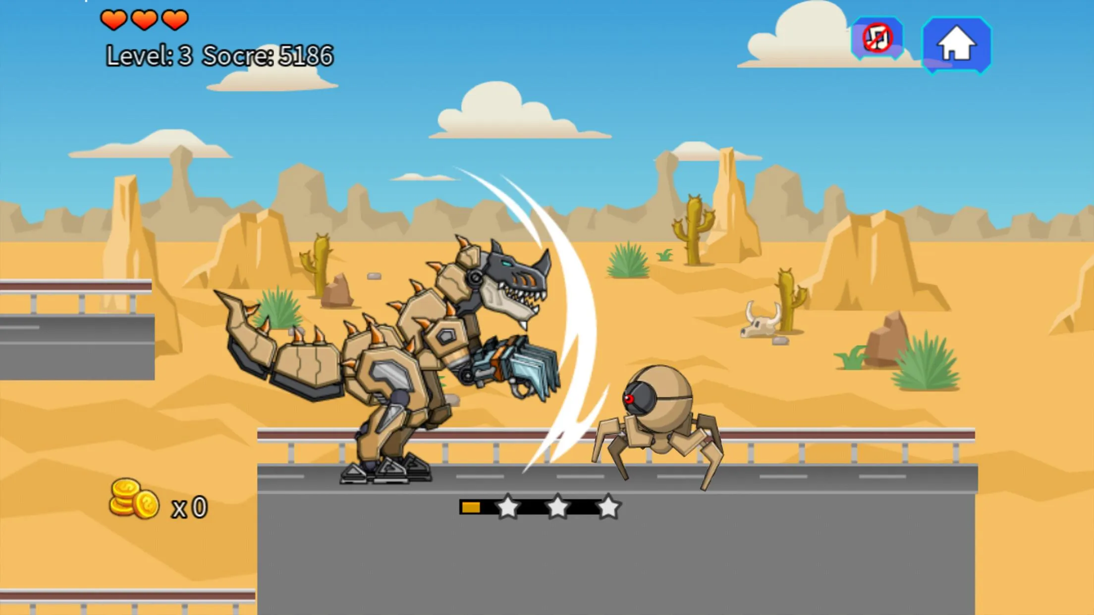 Desert T-Rex Robot Dino Army | Indus Appstore | Screenshot