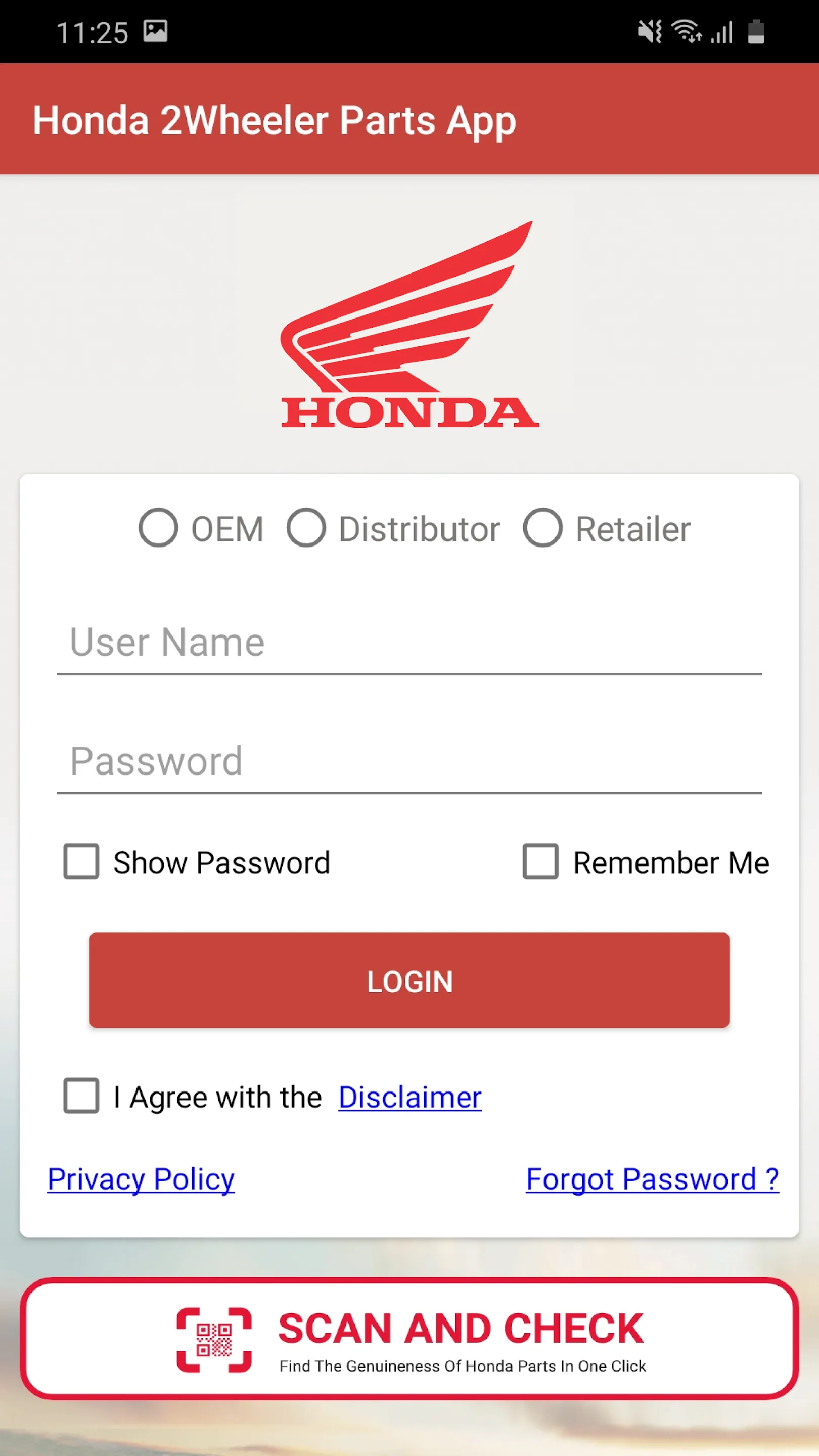 Honda 2 Wheeler Parts App | Indus Appstore | Screenshot