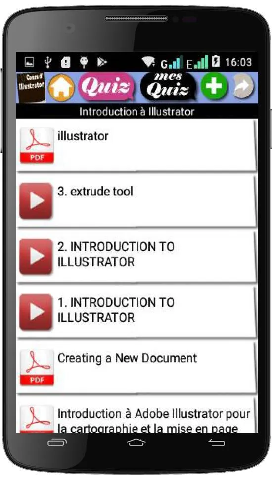 Cours illustrator | Indus Appstore | Screenshot