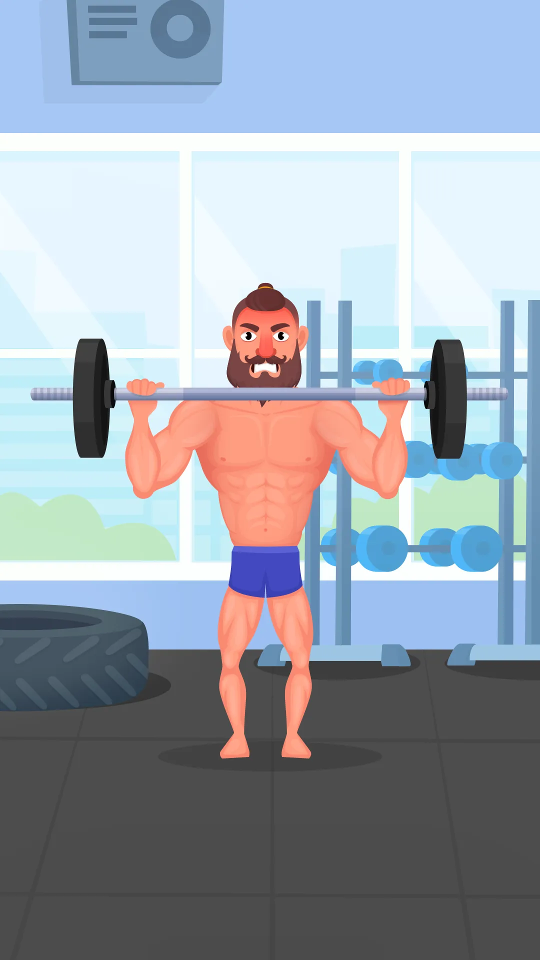 Muscle Man Clicker-Gym Workout | Indus Appstore | Screenshot