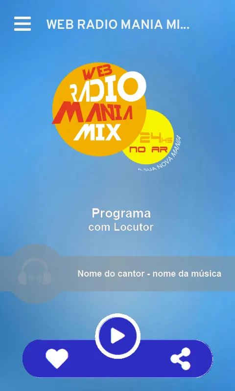 WEB RÁDIO MANIA MIX | Indus Appstore | Screenshot