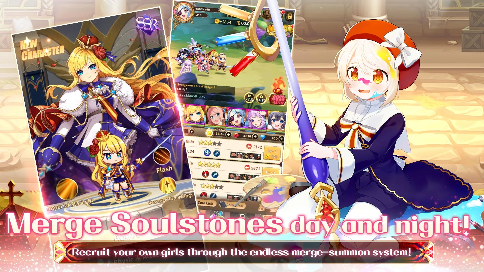 Merge Girls : Idle RPG | Indus Appstore | Screenshot