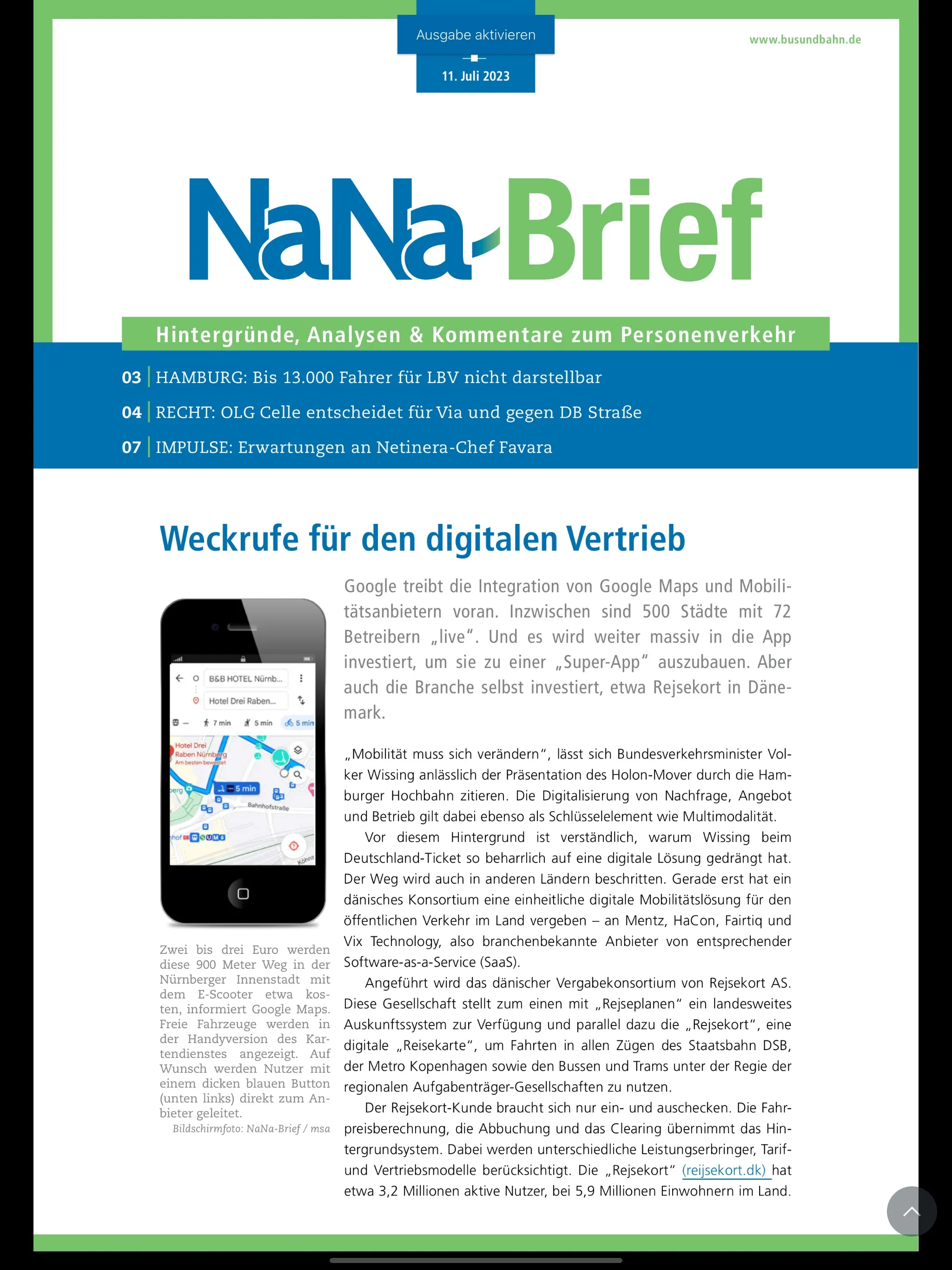 Alba Fachmedien ÖPNV Kiosk | Indus Appstore | Screenshot