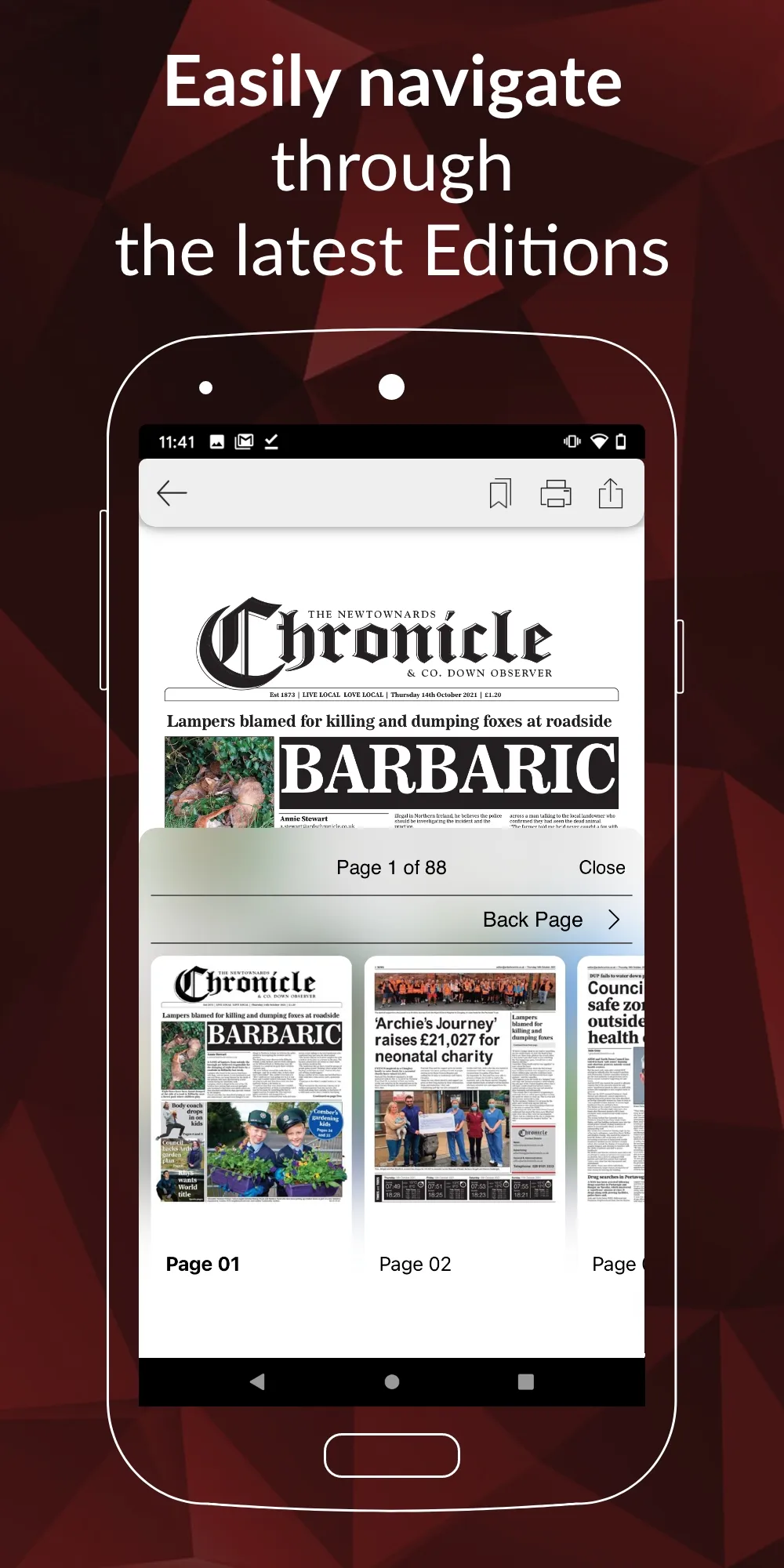 Newtownards Chronicle | Indus Appstore | Screenshot