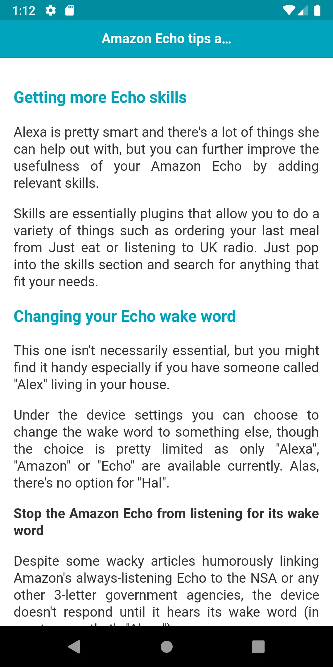 Tips for Amazon Echo | Indus Appstore | Screenshot