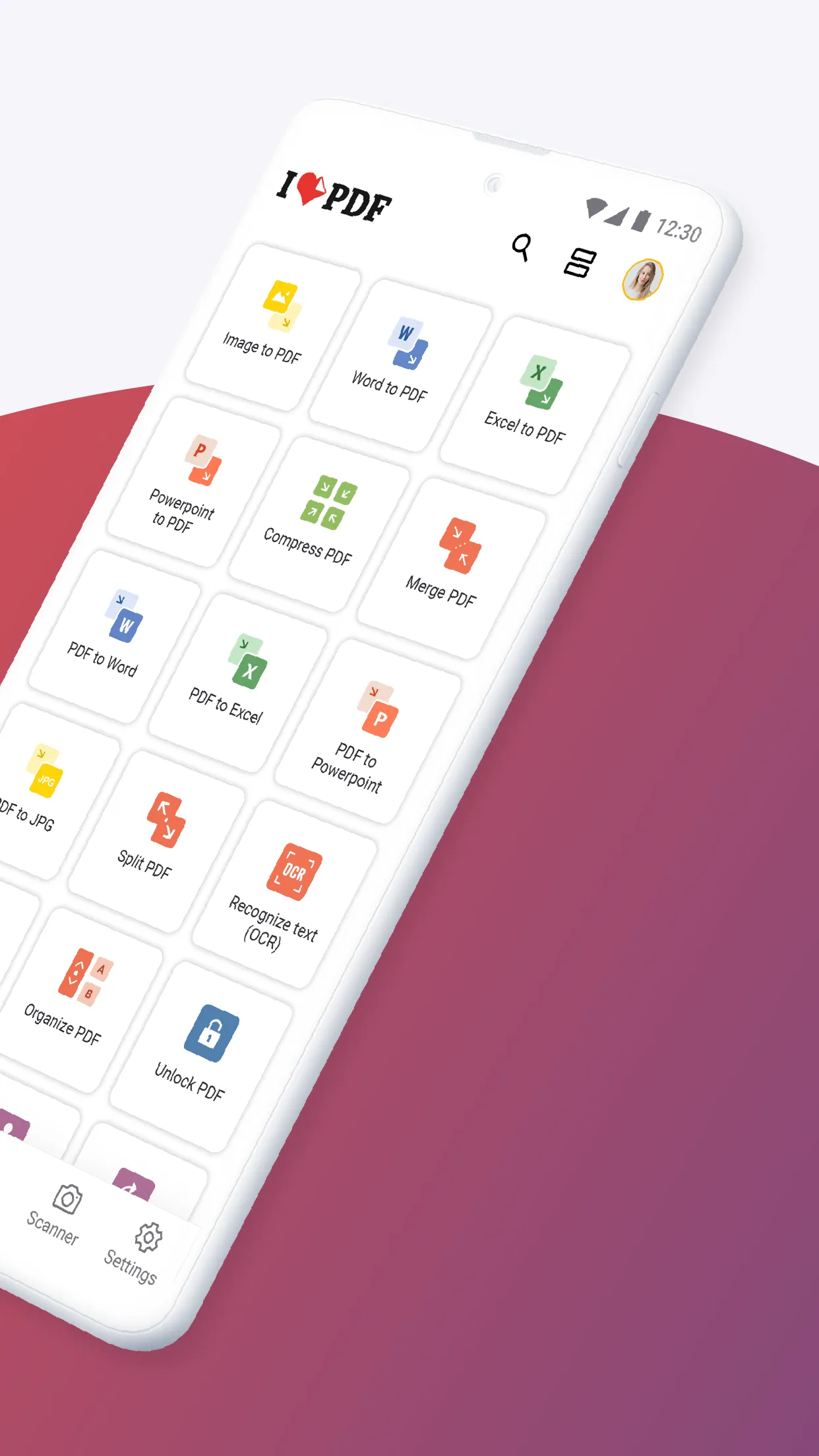 iLovePDF: PDF Editor & Scanner | Indus Appstore | Screenshot