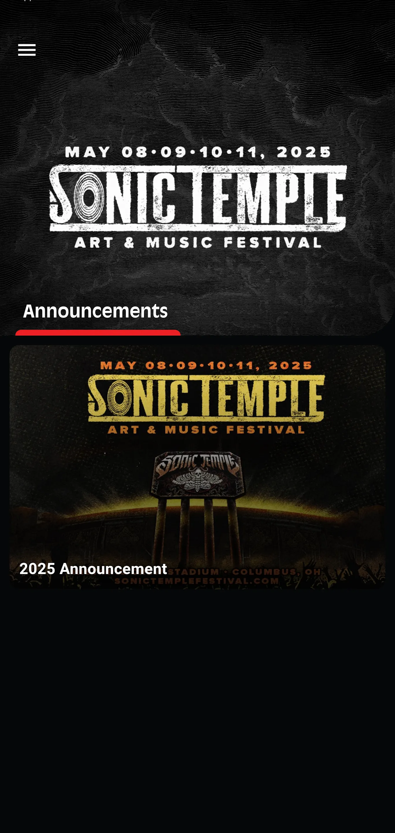 Sonic Temple Festival | Indus Appstore | Screenshot