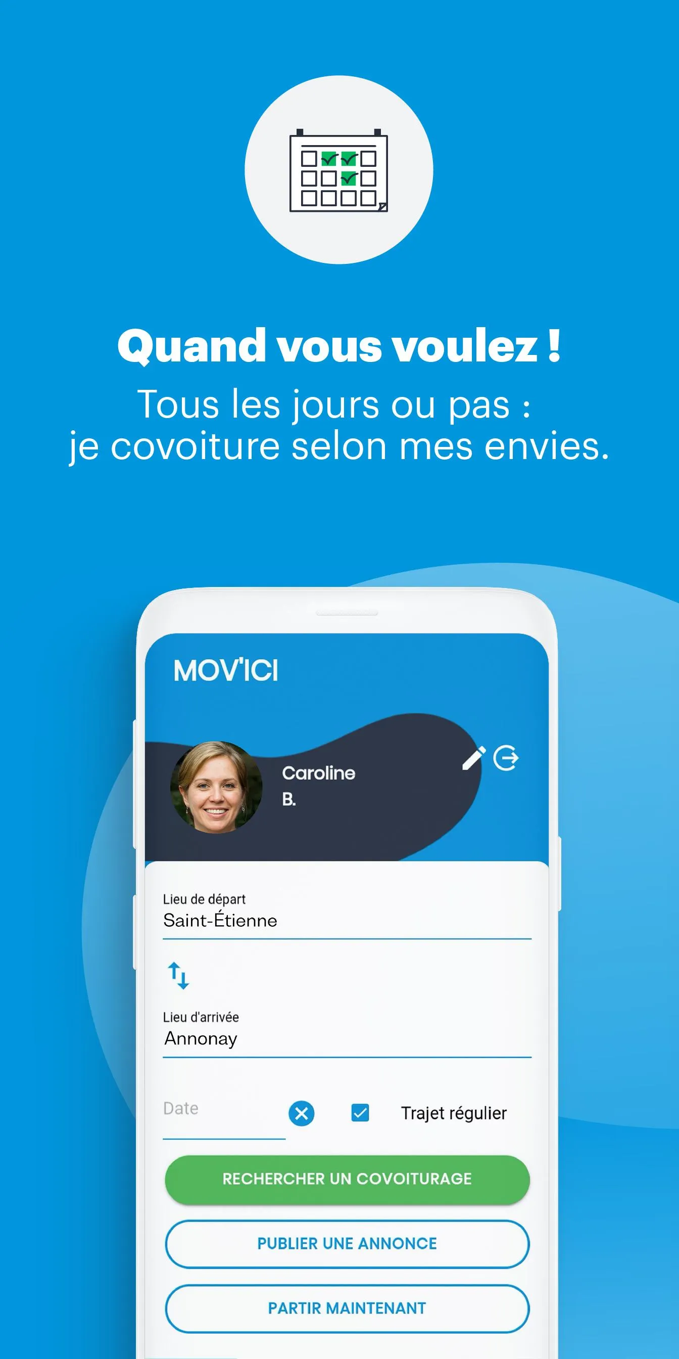 MOV’ICI, covoiturage en AURA | Indus Appstore | Screenshot