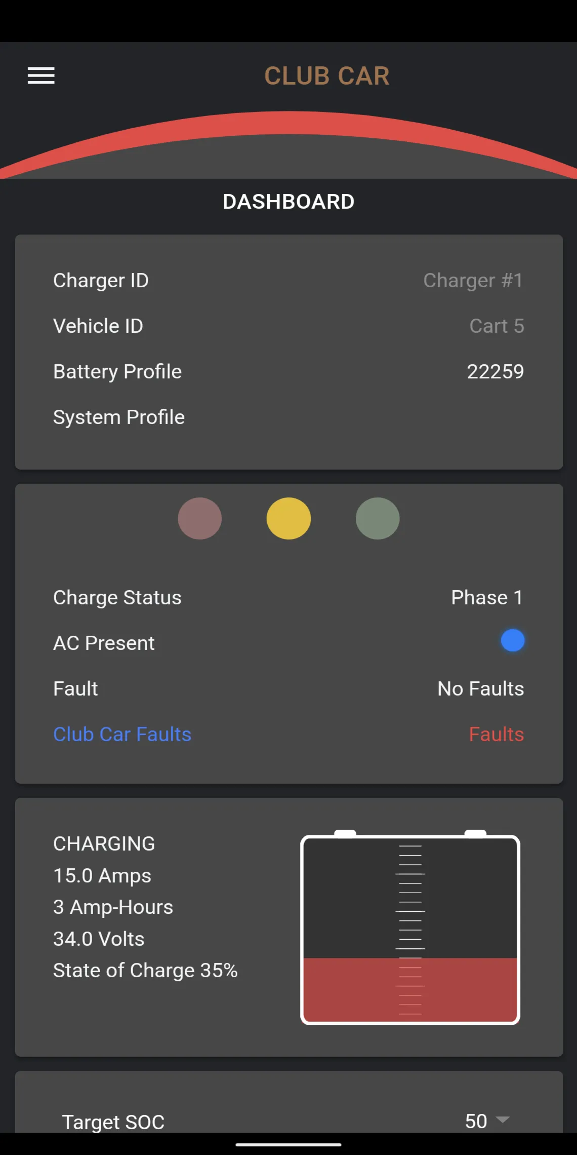 CLUB CAR PACK CHARGING SYSTEM | Indus Appstore | Screenshot