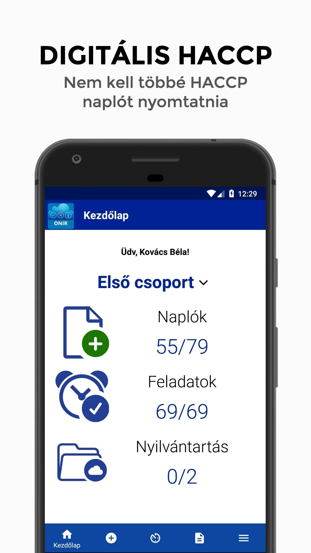 ONIR - online naplózási rendsz | Indus Appstore | Screenshot