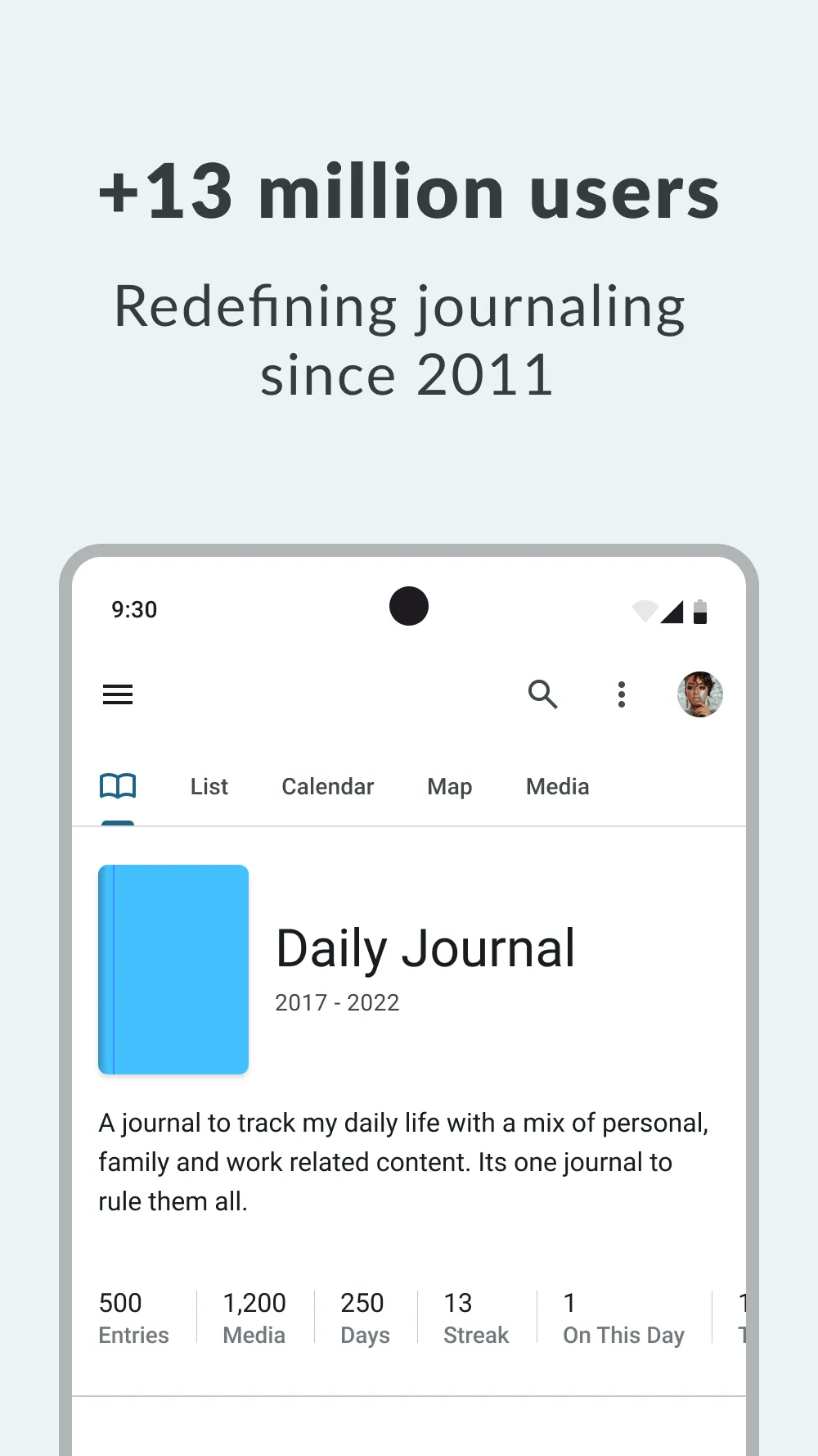 Day One Journal: Private Diary | Indus Appstore | Screenshot