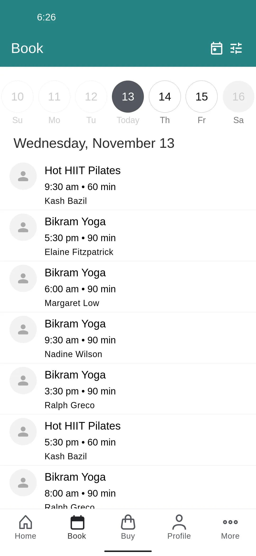 Bikram Yoga Five Dock | Indus Appstore | Screenshot