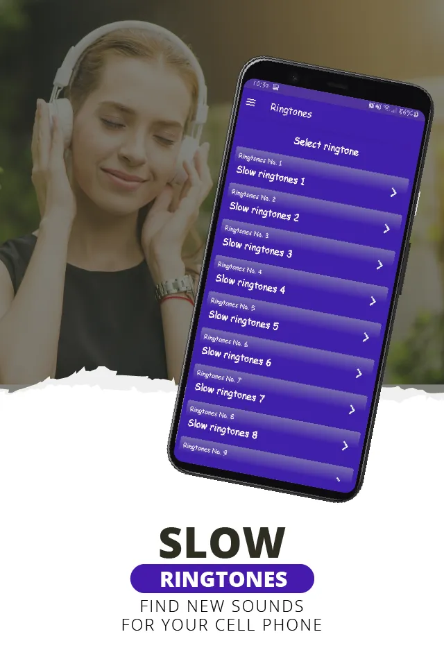 Slow ringtones, slow sounds | Indus Appstore | Screenshot