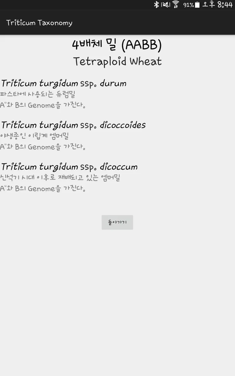 Triticum Taxonomy | Indus Appstore | Screenshot