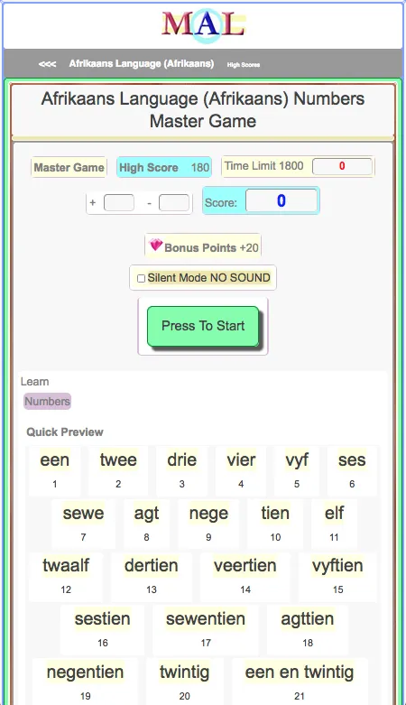 Afrikaans M(A)L | Indus Appstore | Screenshot