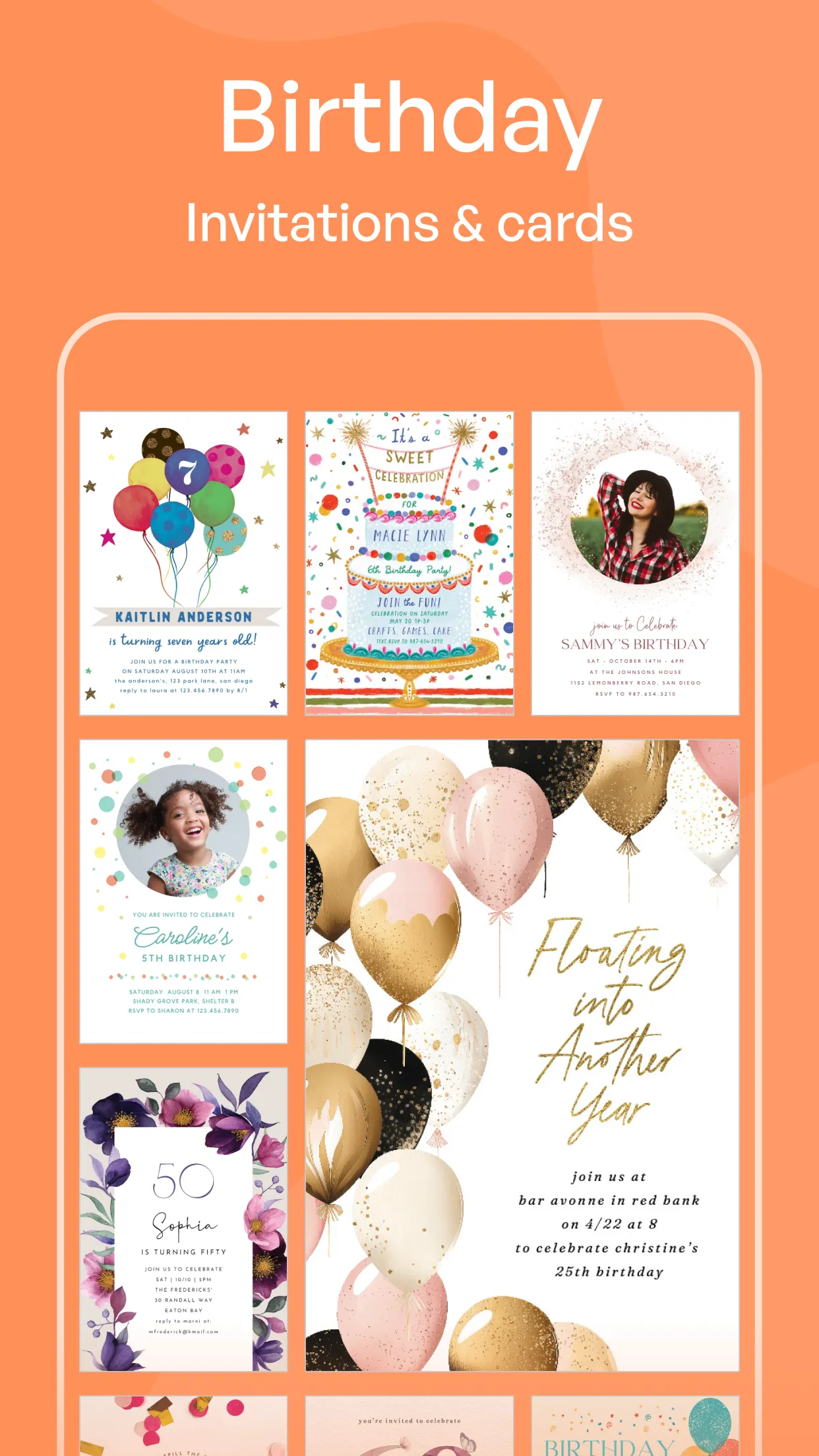 Invitation Maker: Party Invite | Indus Appstore | Screenshot