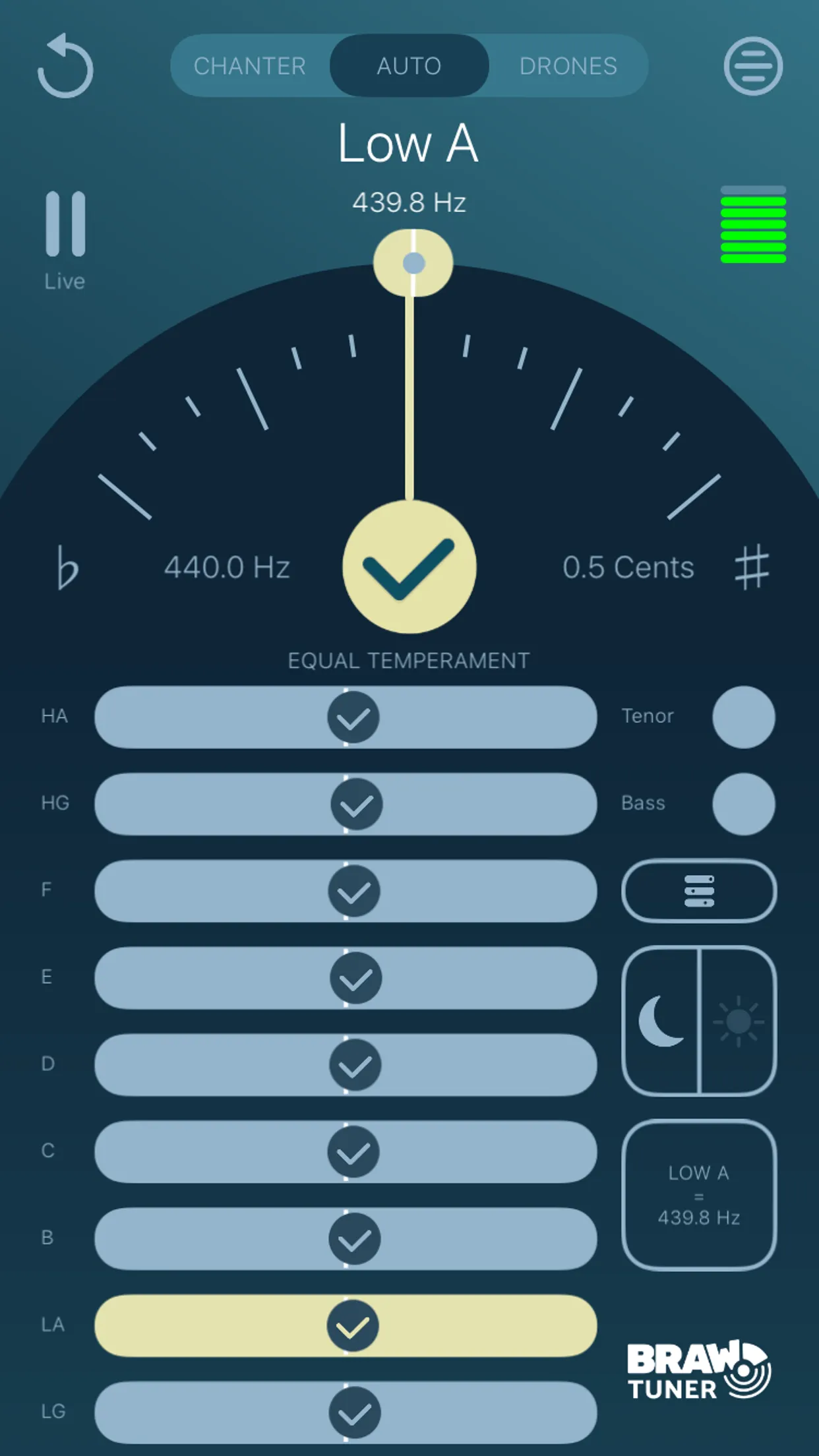 Braw Bagpipe Tuner | Indus Appstore | Screenshot