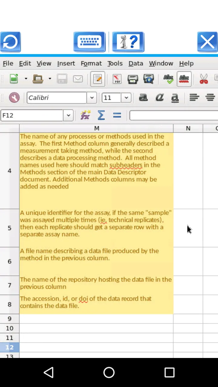 AndroCalc Spreadsheet editor f | Indus Appstore | Screenshot