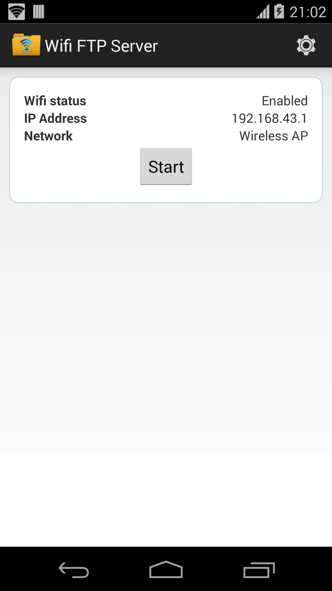 WiFi FTP Server | Indus Appstore | Screenshot