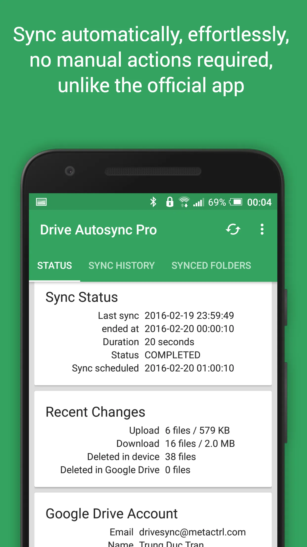 Autosync for Google Drive | Indus Appstore | Screenshot