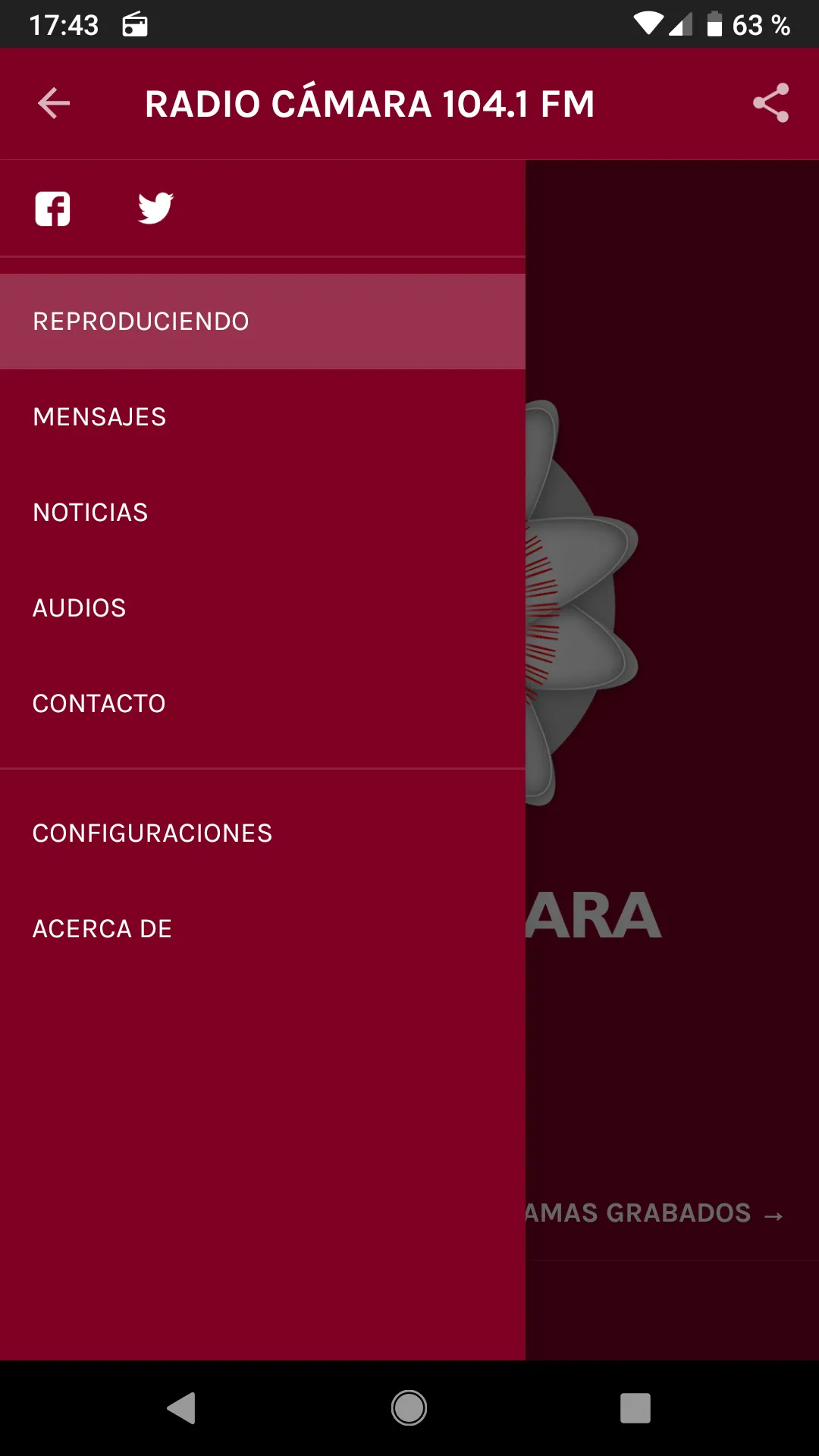 Radio Cámara 104.1 FM | Indus Appstore | Screenshot