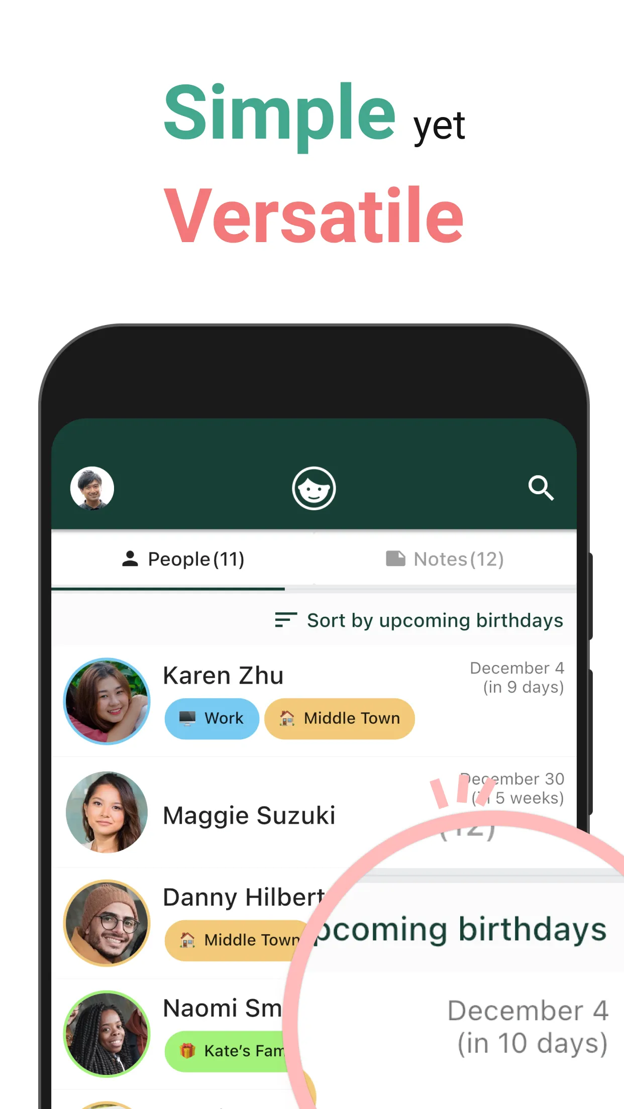 Relationship Manager Memorio | Indus Appstore | Screenshot