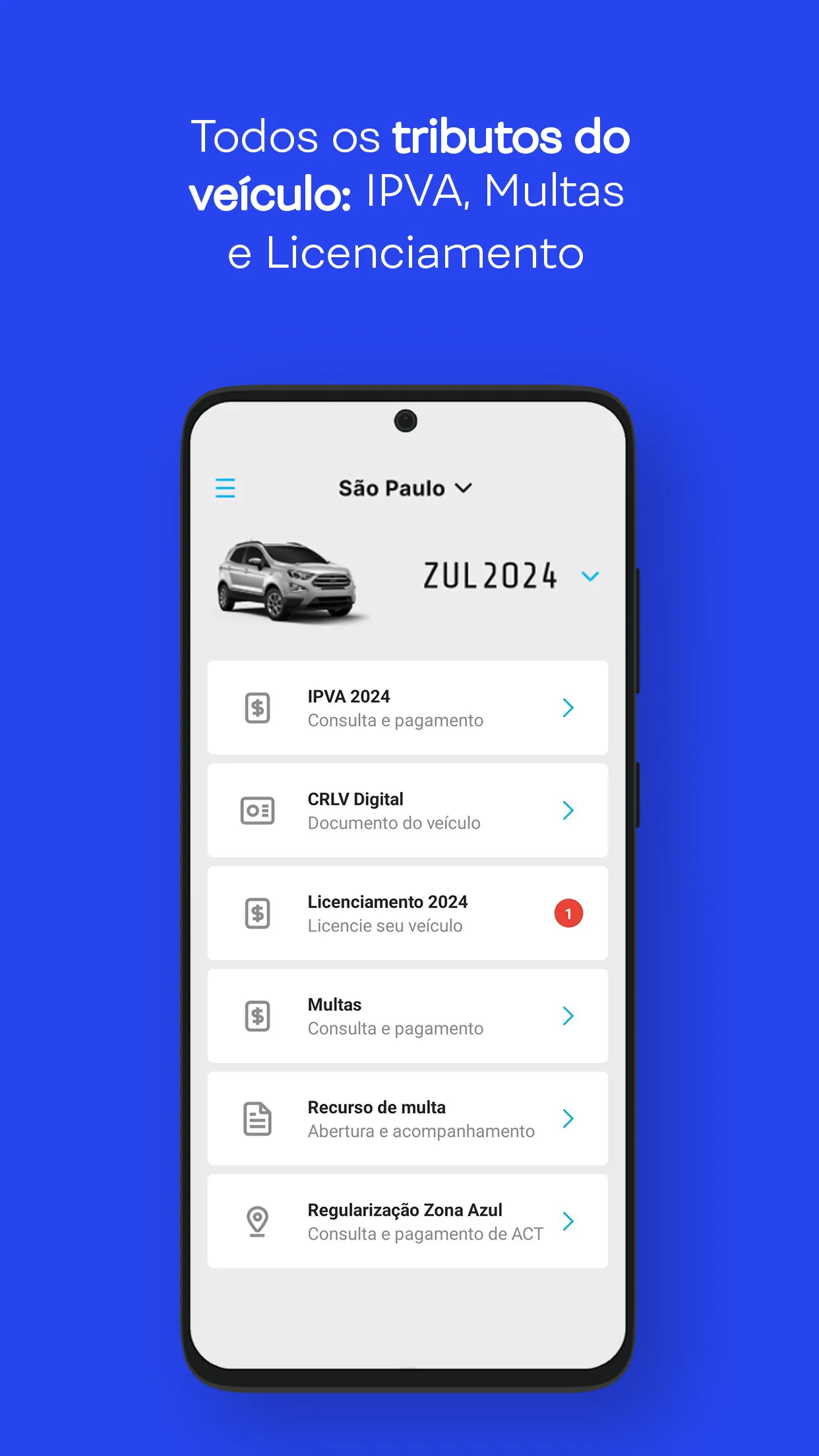 Zul+ IPVA, Zona Azul, Tag + | Indus Appstore | Screenshot