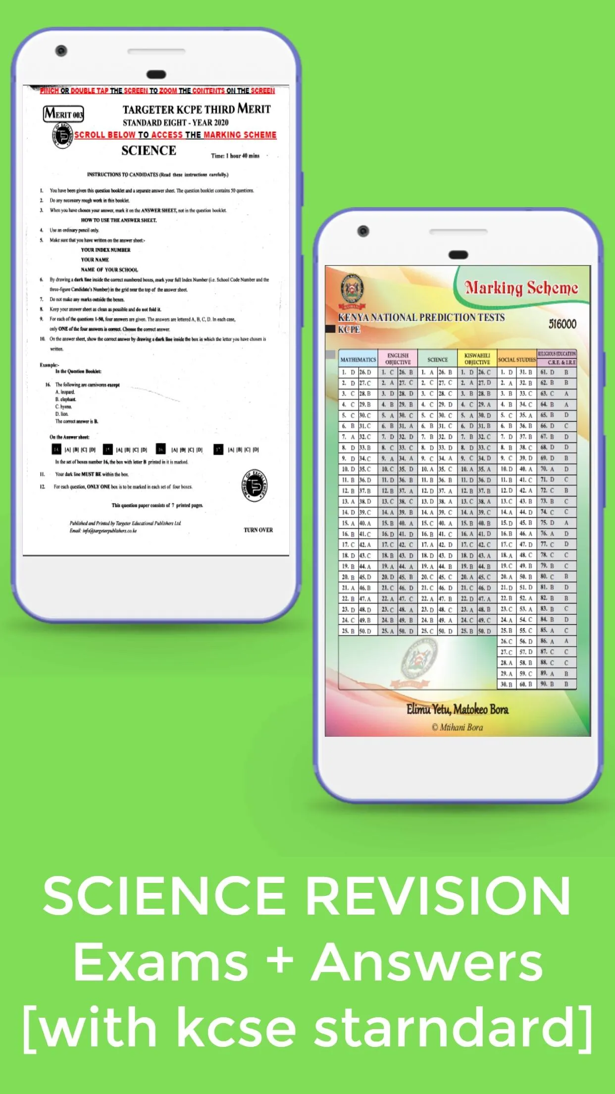 Kcpe Science  [Exams+ Answers] | Indus Appstore | Screenshot