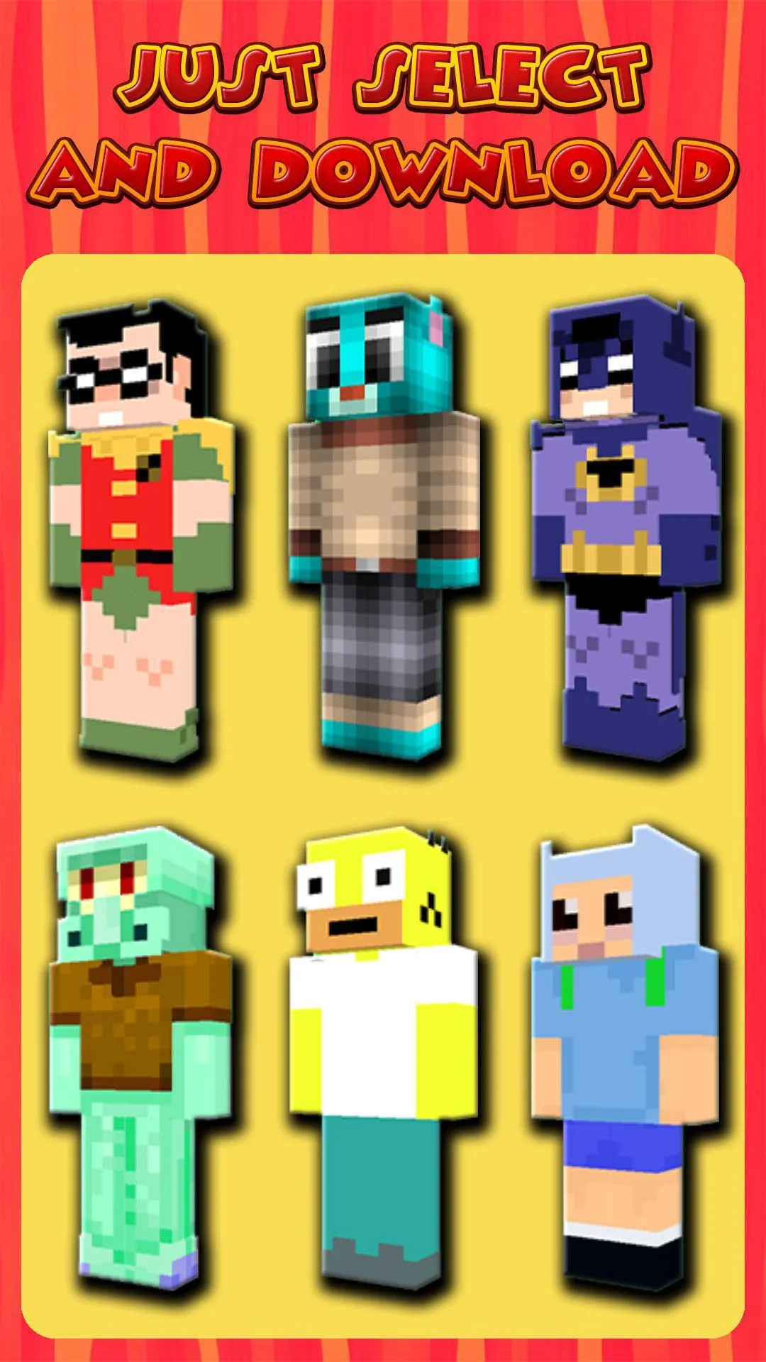 Cartoon Skins for Minecraft PE | Indus Appstore | Screenshot