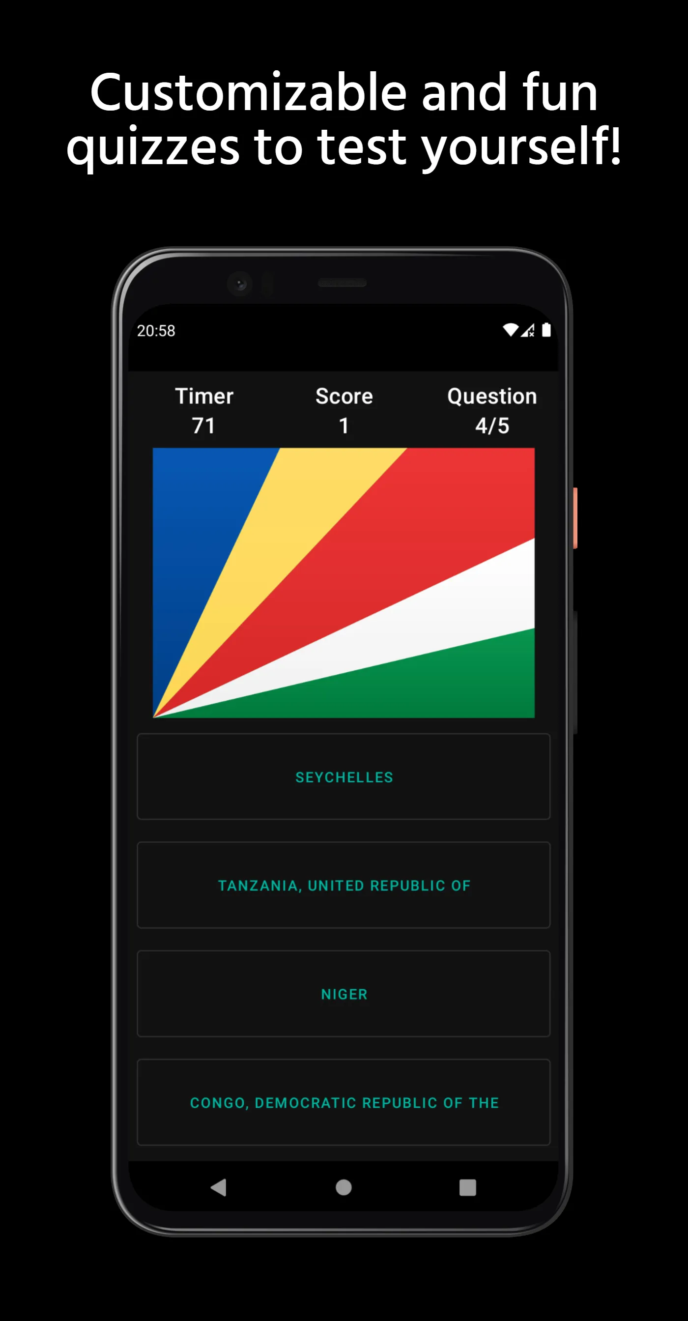 Country Capital and Flag Quiz | Indus Appstore | Screenshot