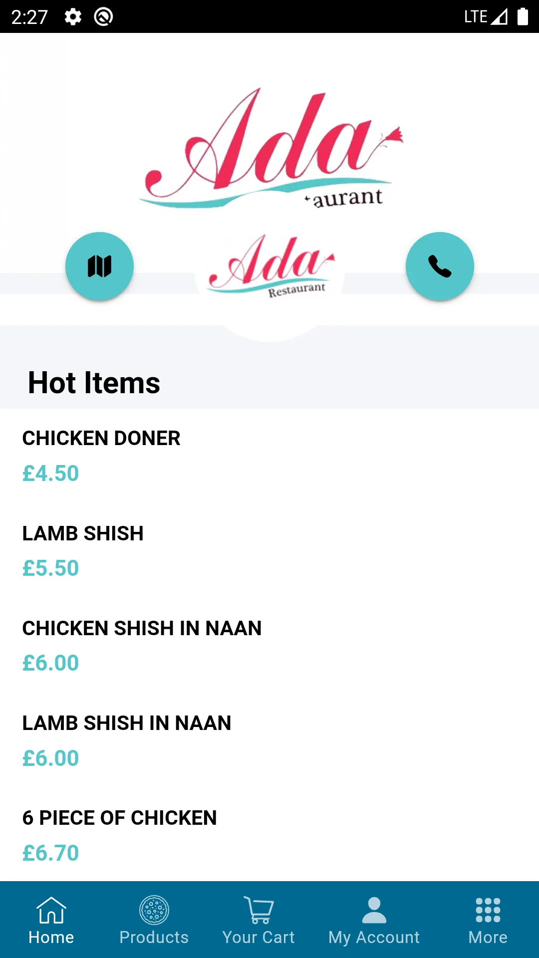 Ada Restaurant | Indus Appstore | Screenshot