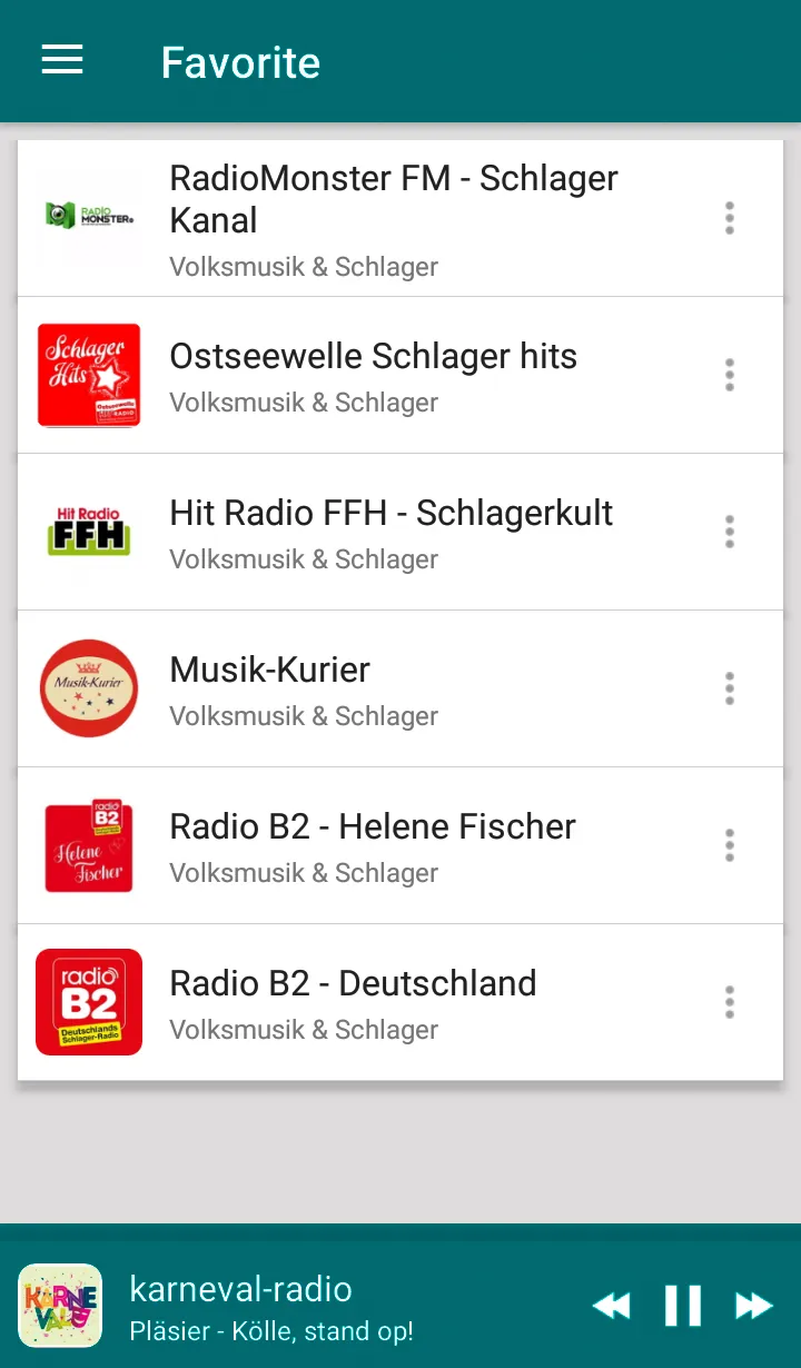 Schlager music radios | Indus Appstore | Screenshot