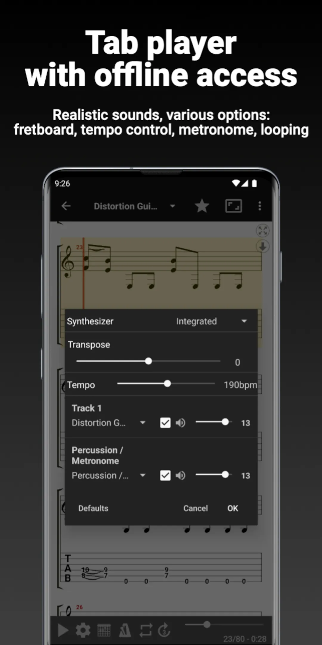 GuitarTab - Tabs and chords | Indus Appstore | Screenshot