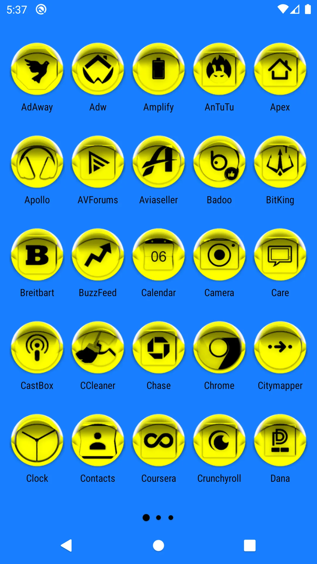 Yellow Icon Pack Style 4 | Indus Appstore | Screenshot