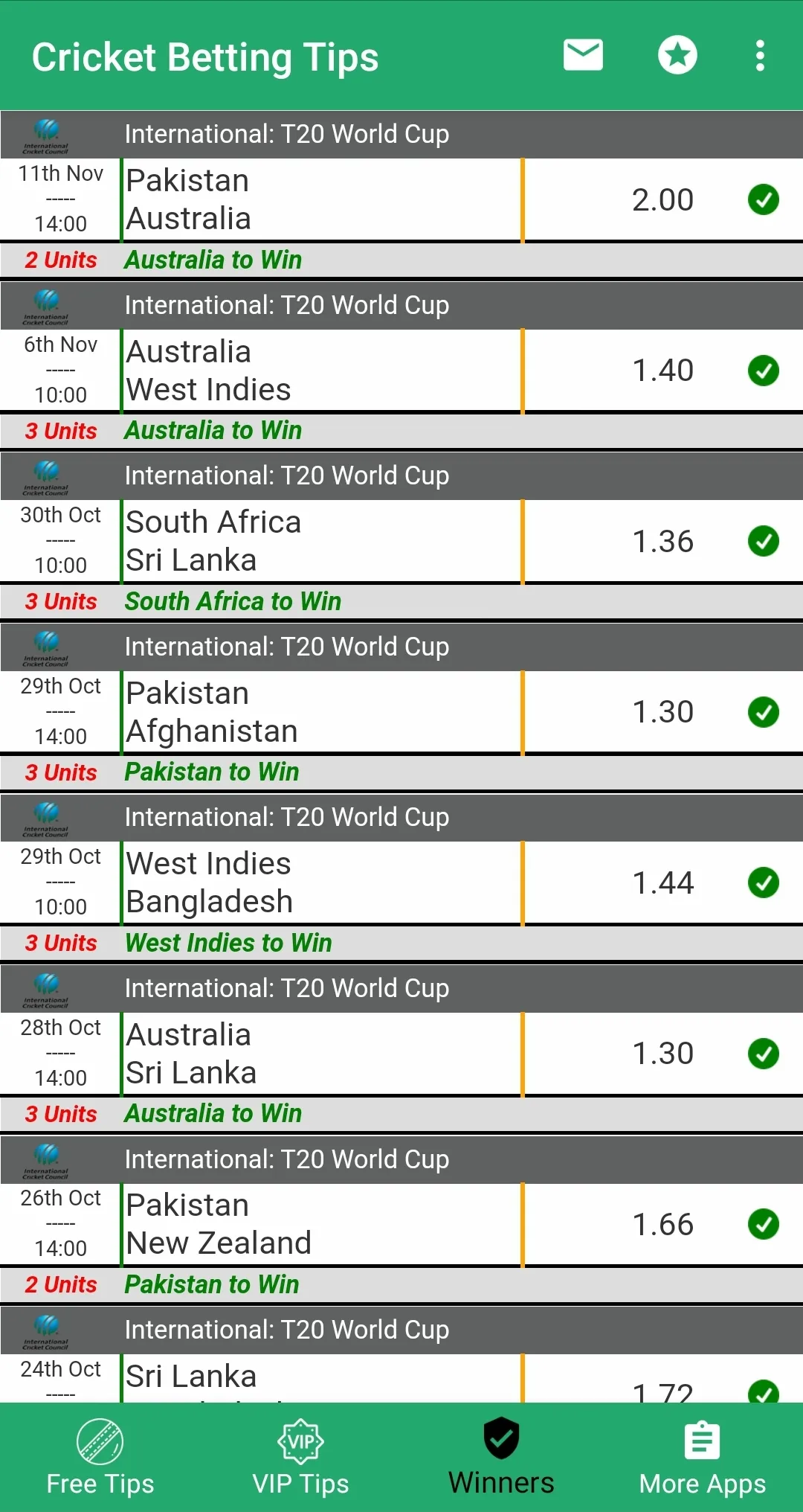 VIP Betting Tips - Cricket | Indus Appstore | Screenshot