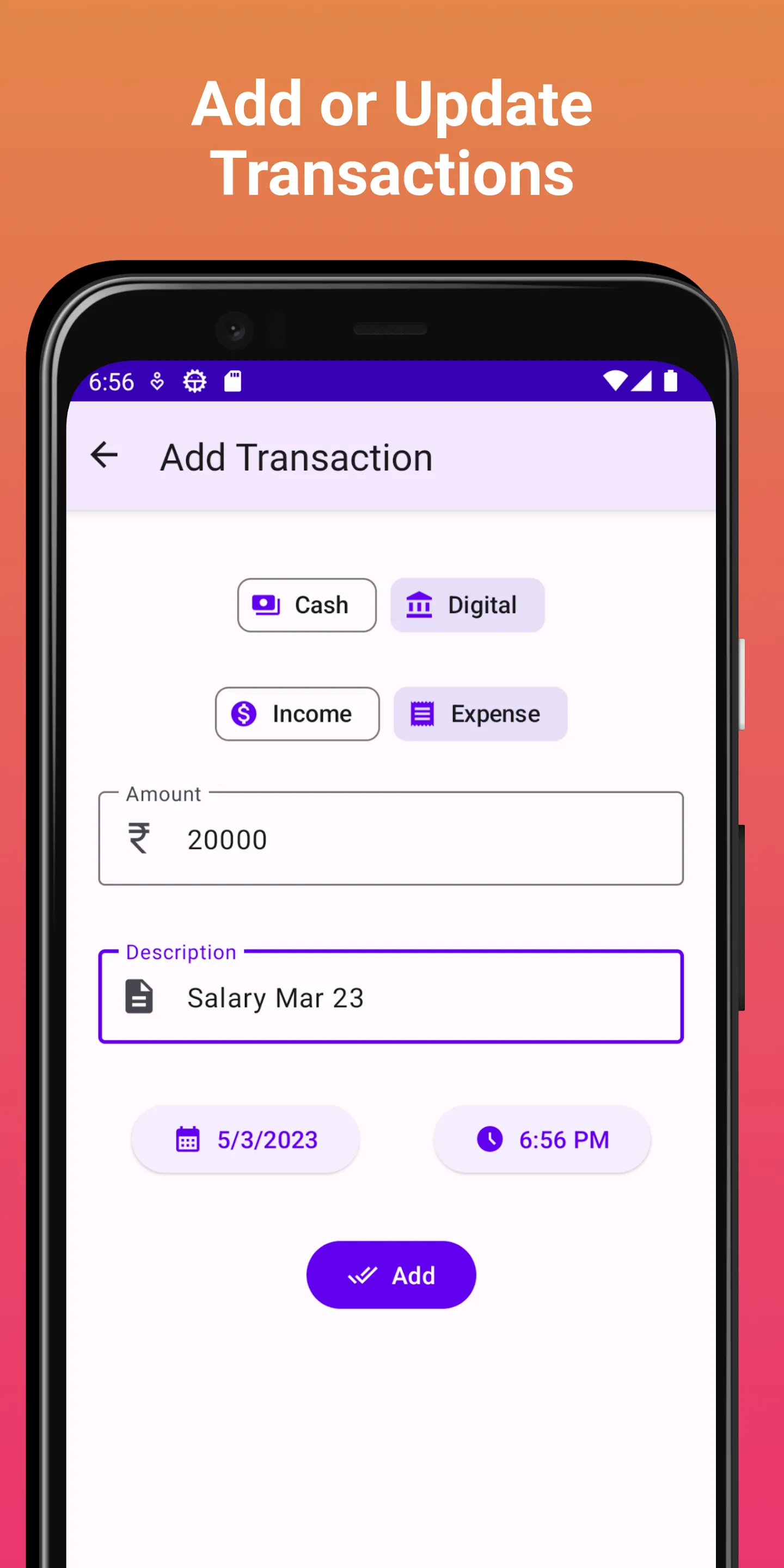 Transactions | Indus Appstore | Screenshot