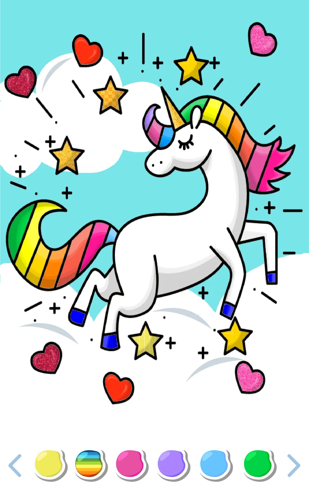 Unicorn Coloring Girl Games | Indus Appstore | Screenshot