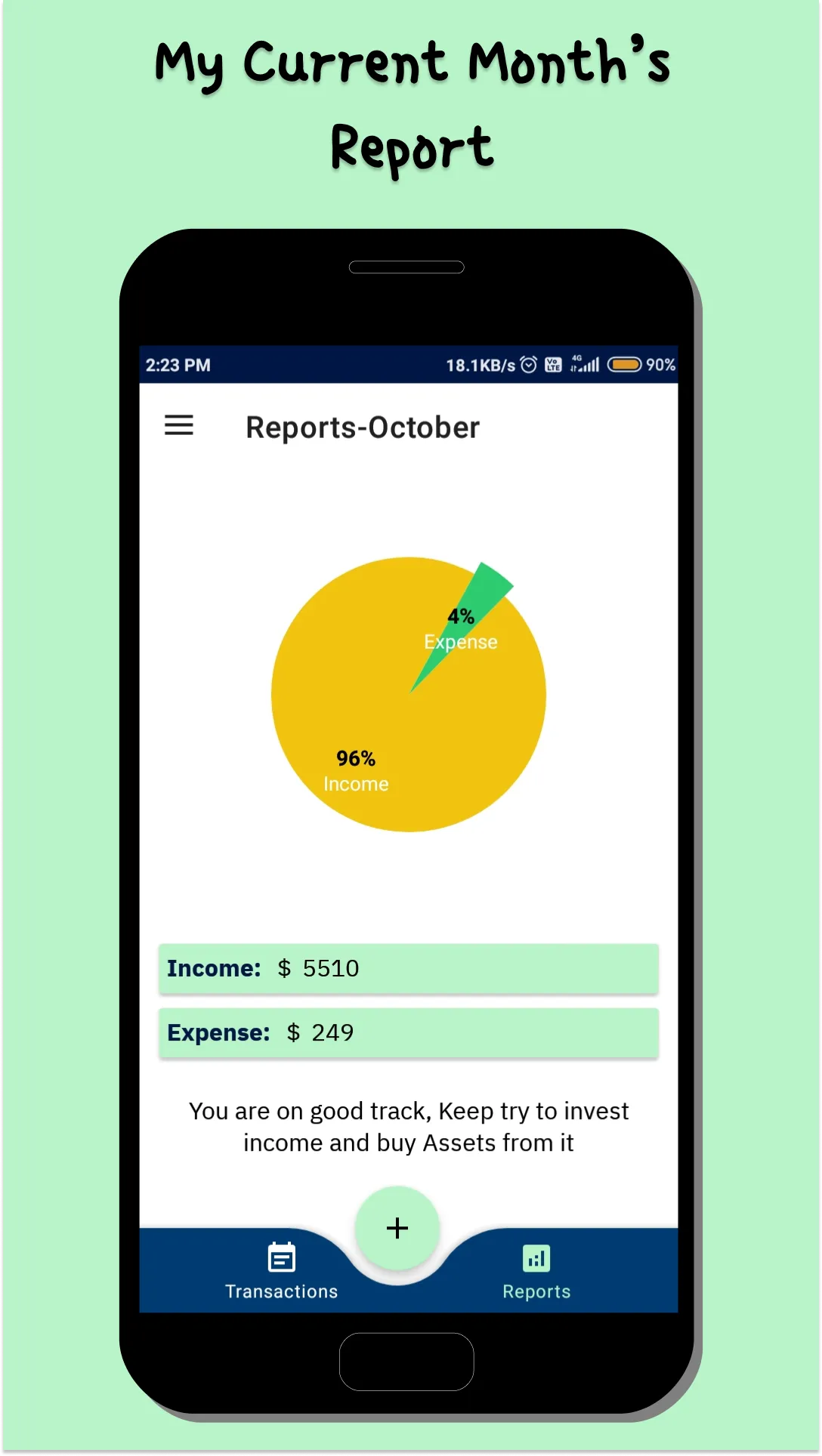 Personal Money Manager:Monthly | Indus Appstore | Screenshot