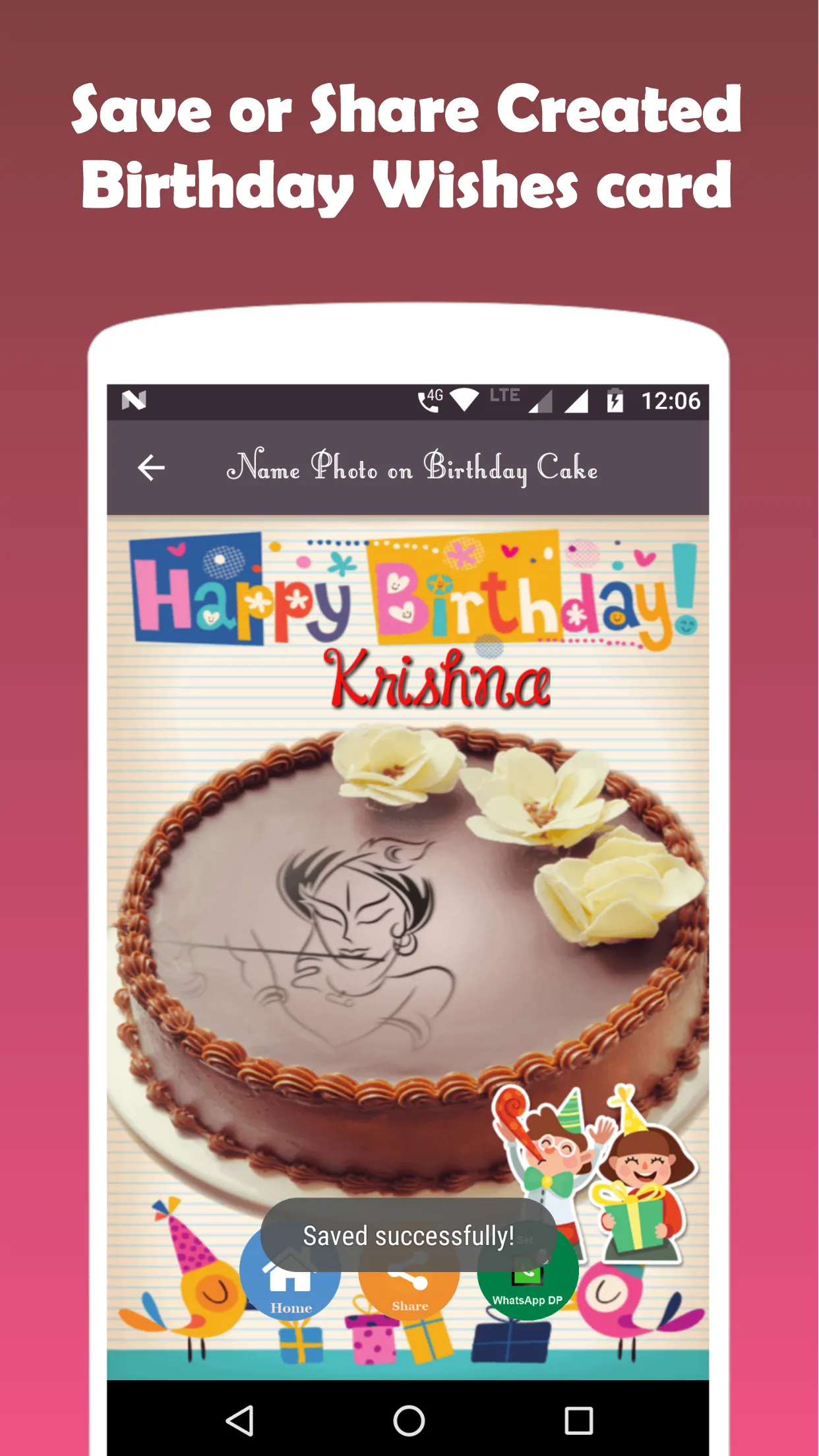 Name on Birthday Cake | Indus Appstore | Screenshot