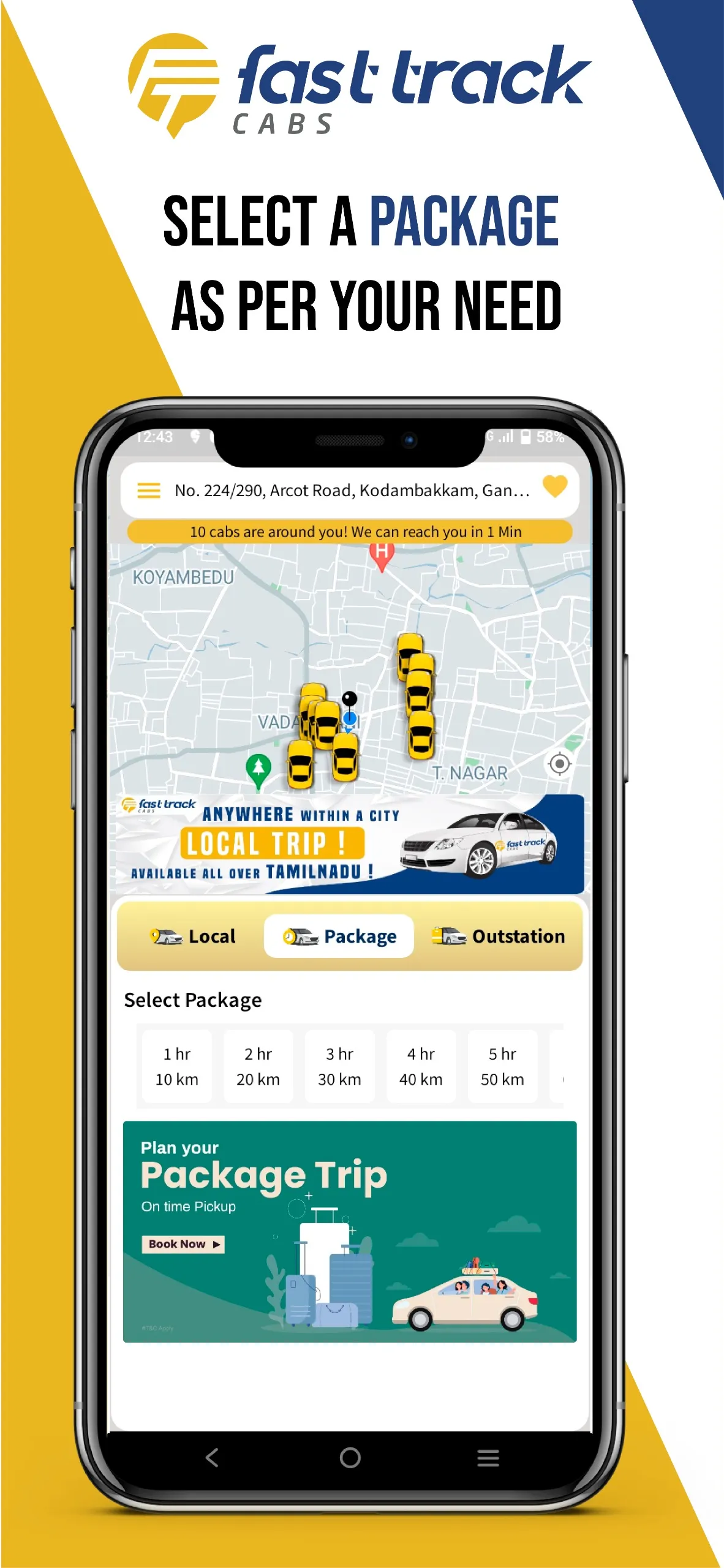 Fasttrack Cabs : Safe Taxi | Indus Appstore | Screenshot